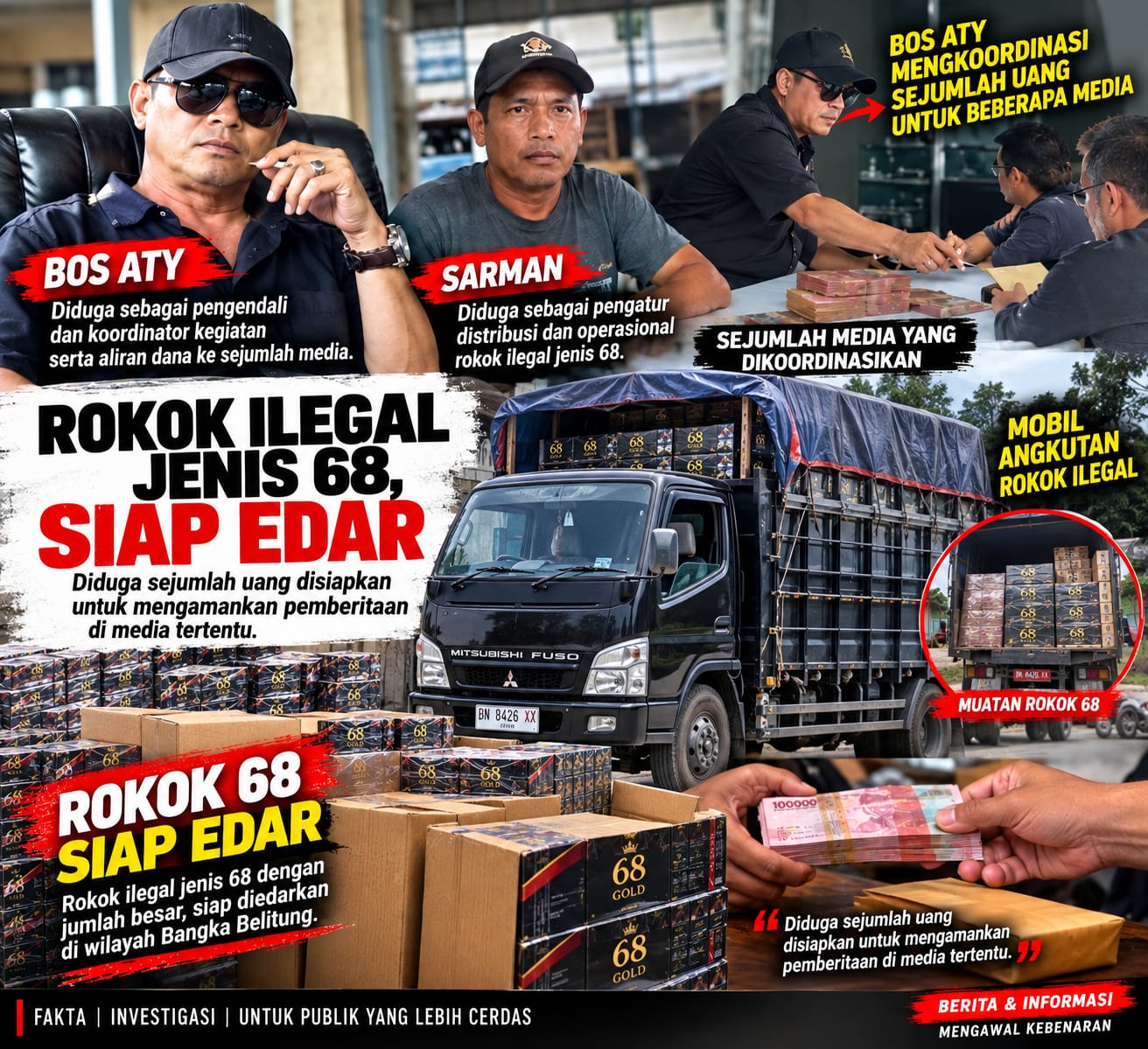 UANG KOORDINASI ROKOK 68 DISOROT: SIAPA PENGENDALI, SIAPA PENERIMA, DAN SIAPA YANG DIAM?